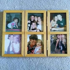 Trifold Wood Photo Frame